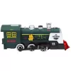 LEAN TOYS Classic Locomotive esteentunnistus savu valo ääni vihreä