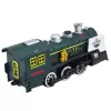LEAN TOYS Classic Locomotive esteentunnistus savu valo ääni vihreä