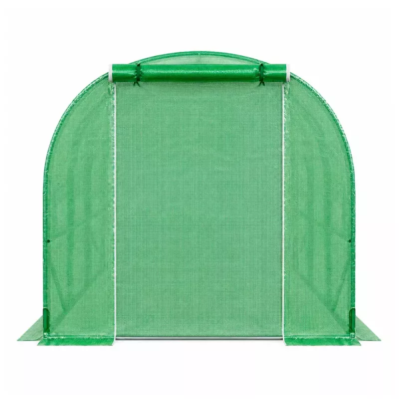 LEAN kasvihuone vihanneksille, vihreät UV-ikkunat, 3,5x2x2 m, 7 m²
