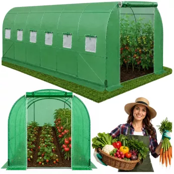 LEAN kasvutunneli, puutarha, kasvihuone PRO, runko 25MM, 6x3x2M, 18M²
