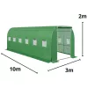 LEAN kasvutunneli, puutarha, kasvihuone PRO, runko 25MM, 10x3x2M, 30M²