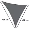 LEAN puutarhan aurinkopurje vedenpitävä kolmio harmaa 400x400 cm