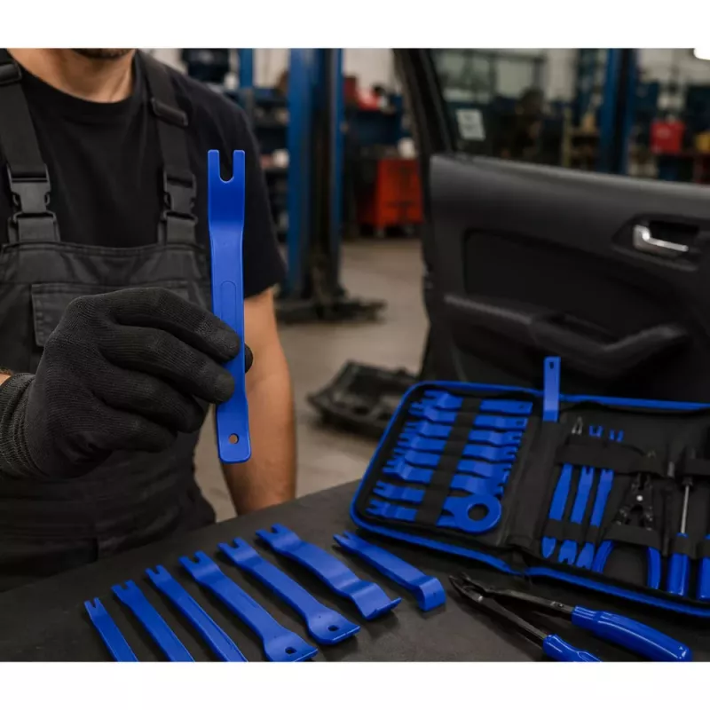 LEAN verhoilunpoistotyökalusarja autotyökalut kotelo 45 kpl
