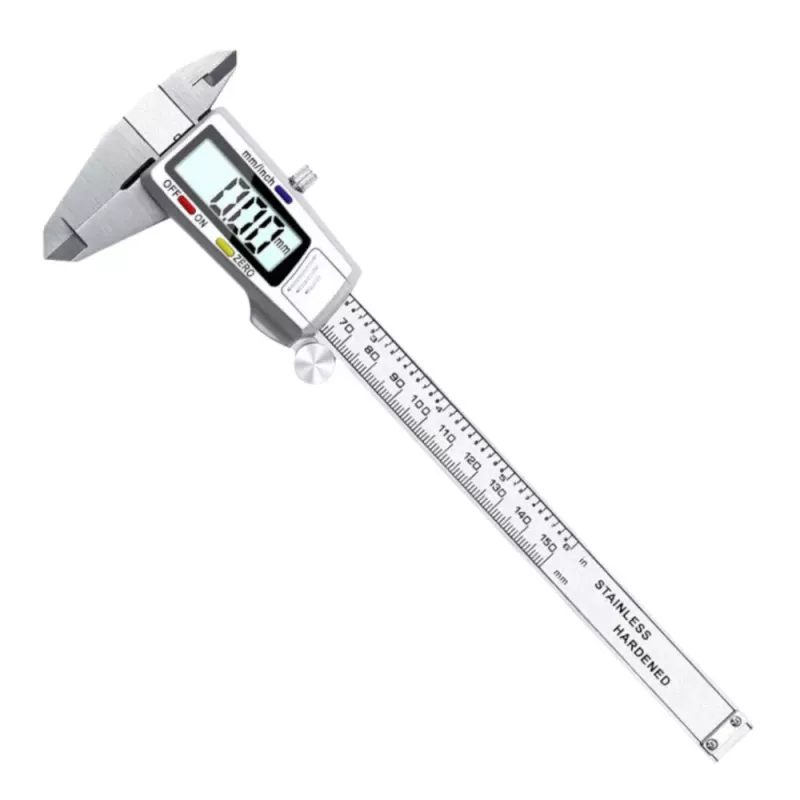LEAN elektroninen digitaalinen LCD-työntömitta tarkkuus ruostumaton teräs 150 mm