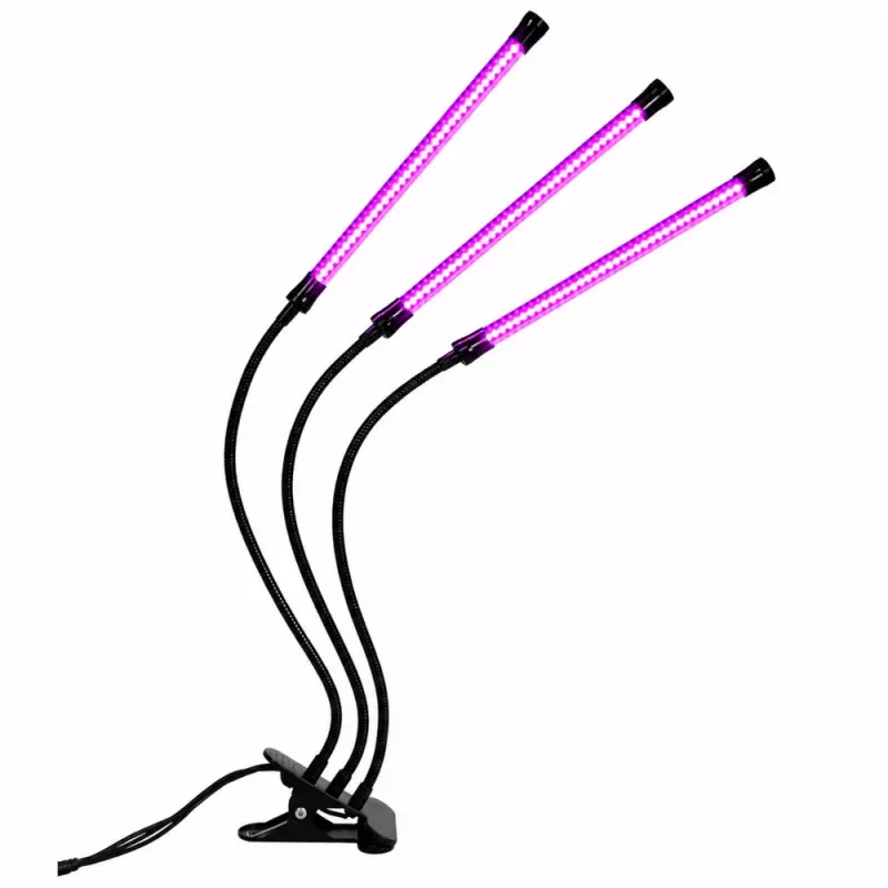 LEAN LED-lamppu kasvien kasvatukseen ja valaistukseen, kolmoismoduulit, klipsi