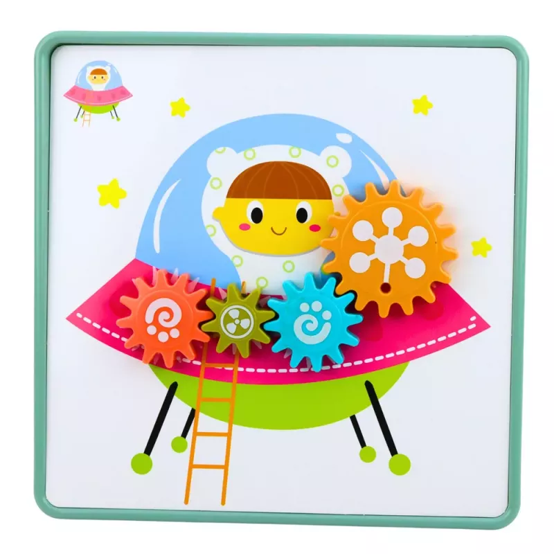 LEAN TOYS Creative Geometric Puzzle Mosaic Gears Puzzle 25 kpl
