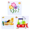 LEAN TOYS Creative Geometric Puzzle Mosaic Gears Puzzle 25 kpl