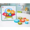 LEAN TOYS Creative Geometric Puzzle Mosaic Gears Puzzle 25 kpl