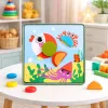 LEAN TOYS luova geometrinen palapeli mosaiikki oppimislelu 35 osaa