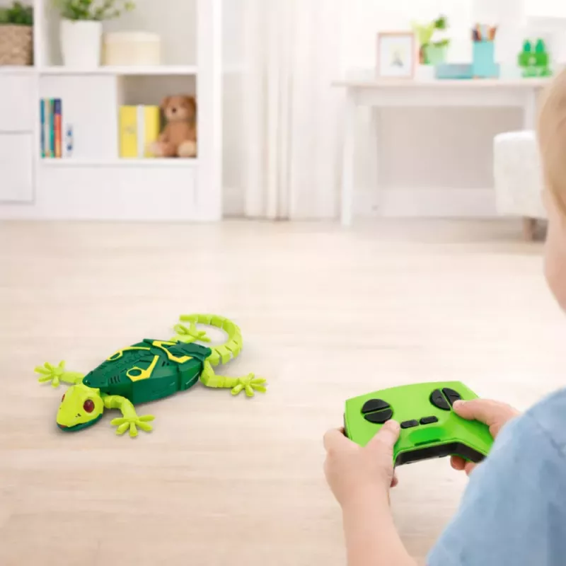 LEAN TOYS RC gekko lisko seinäkävely 360° vihreä