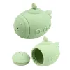 LEAN TOYS opetukselliset kylpykylpylelut sensoriset kumihahmot pastelli 4 kpl