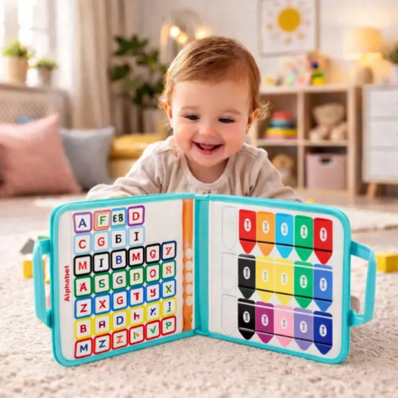 LEAN TOYS tunto kirja huovasta opetuksellinen sensorinen merenneito-salkku