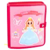 LEAN TOYS 3D huopa prinsessa pinkki sensorinen opetuskirja