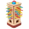LEAN TOYS puinen taitopeli torni tikut pallot kuutiot 37 osaa