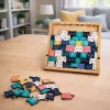 LEAN TOYS puinen palapeli kissanpennut oppimispeli palapeli kehyspussi 62 osaa
