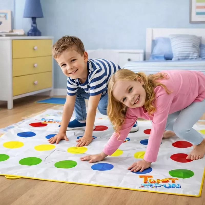 LEAN TOYS Family Twist Fun Mat Random Wheel -pelilaitteisto