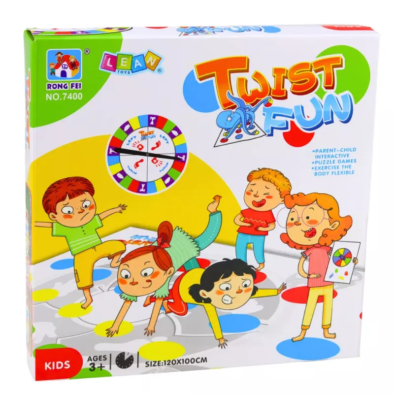 LEAN TOYS Family Twist Fun Mat Random Wheel -pelilaitteisto