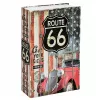 LEAN TOYS kirjakassakaappi avaimella, pieni rahalipas, Route 66