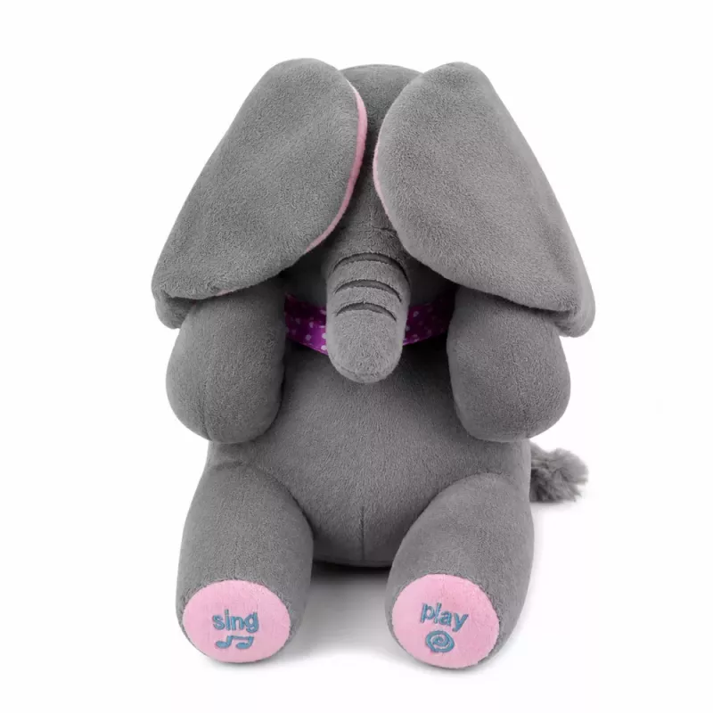 LEAN TOYS pehmoelefantti interaktiivinen liikuttaa korvia soittaa melodioita kuckuck-peli