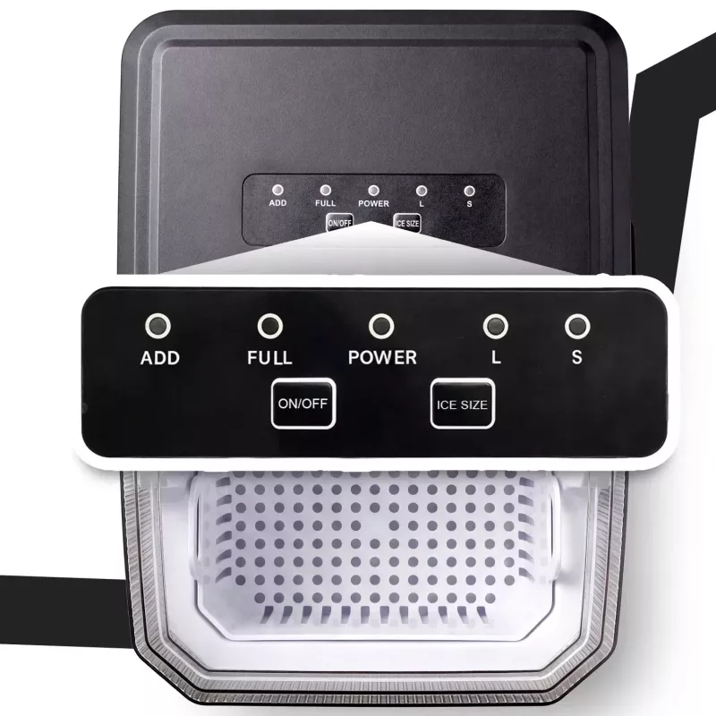 Extralink SmartLife Cube Ice Essential -jäätelöautomaatti 12kg/24h 2,2L musta/hopea