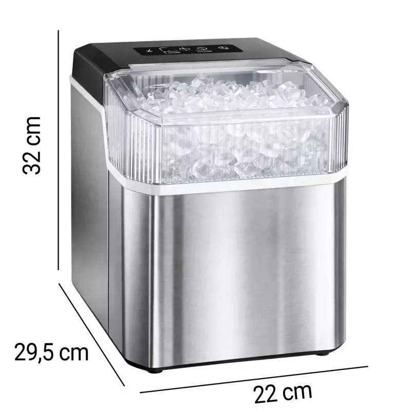 Extralink SmartLife Cube Ice Essential -jäätelöautomaatti 12kg/24h 2,2L musta/hopea