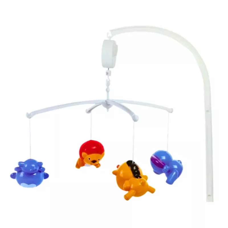 LEAN TOYS Pinnasänkykaruselli eläimet leijona elefantti kirahvi ääni