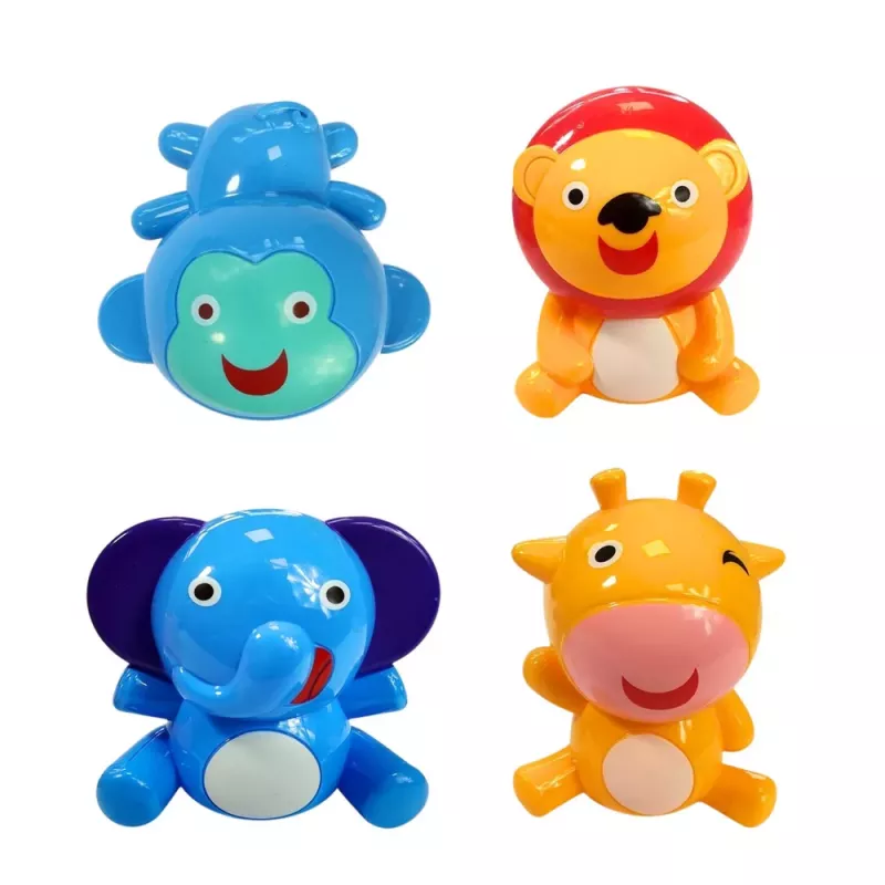 LEAN TOYS Pinnasänkykaruselli eläimet leijona elefantti kirahvi ääni