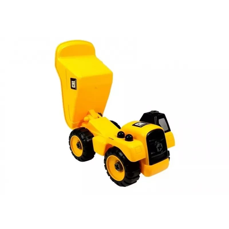 LEAN TOYS Rakennustyömaa-setti kaivinkone kippiauto nosturi