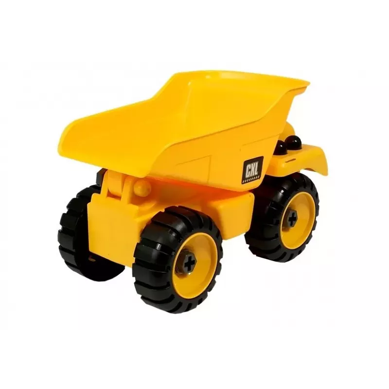 LEAN TOYS Rakennustyömaa-setti kaivinkone kippiauto nosturi