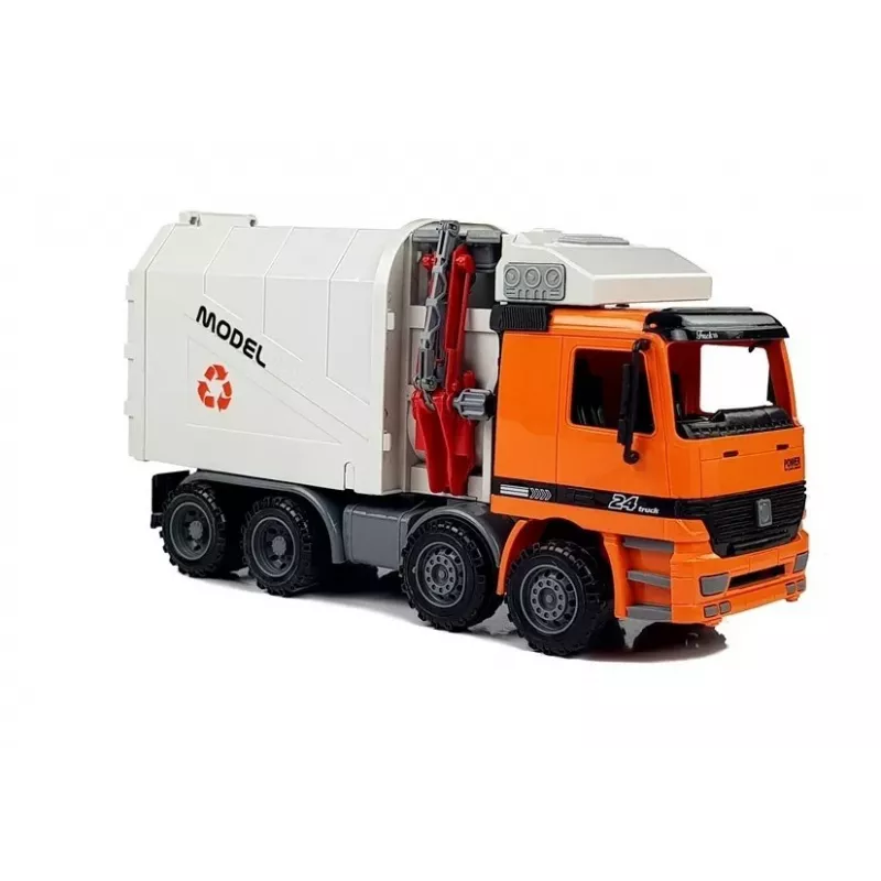 LEAN TOYS Moottorikäyttöinen jäteauto jäteastia