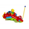 LEAN TOYS Baby R/C lentokone ohjauspyöräkaukosäätimellä punainen