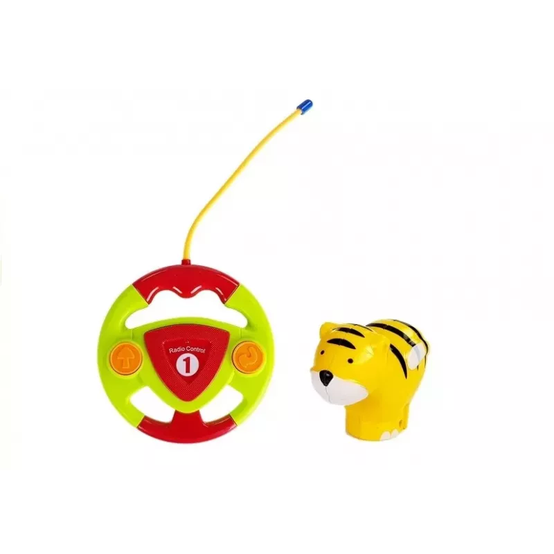 LEAN TOYS Baby R/C lentokone ohjauspyöräkaukosäätimellä punainen
