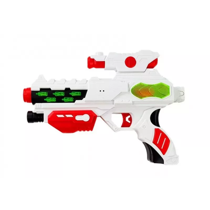 LEAN TOYS Avaruuslaserpyssy miekan ja naamion kanssa