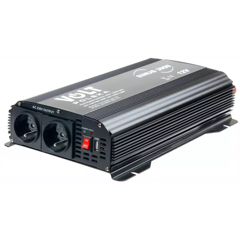 Volt Polska Sinus 3000 invertteri 12V/230V, 1500/3000 W (3SIP300012)