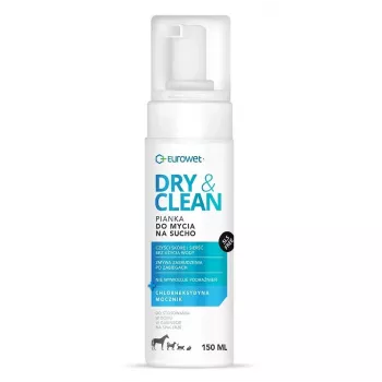 EUROWET Dry & Clean vedetön puhdistusvaahto koirille ja kissoille - 150 ml