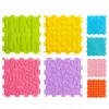 LEAN TOYS sensorinen silikonipalapeli sensorinen polku värikäs 25 cm 12 kpl