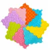 LEAN TOYS sensorinen silikonipalapeli sensorinen polku värikäs 25 cm 12 kpl