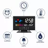 LEAN Digital Clock sisälämpömittarilla ja hygrometrillä LED-sääasema