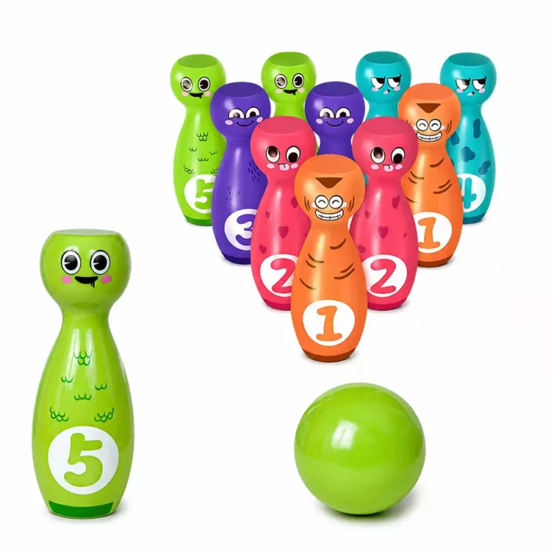 LEAN TOYS keilailu hymiöillä oppimispeli lapsille taitolaji 10 osaa