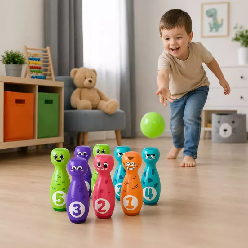 LEAN TOYS keilailu hymiöillä oppimispeli lapsille taitolaji 10 osaa