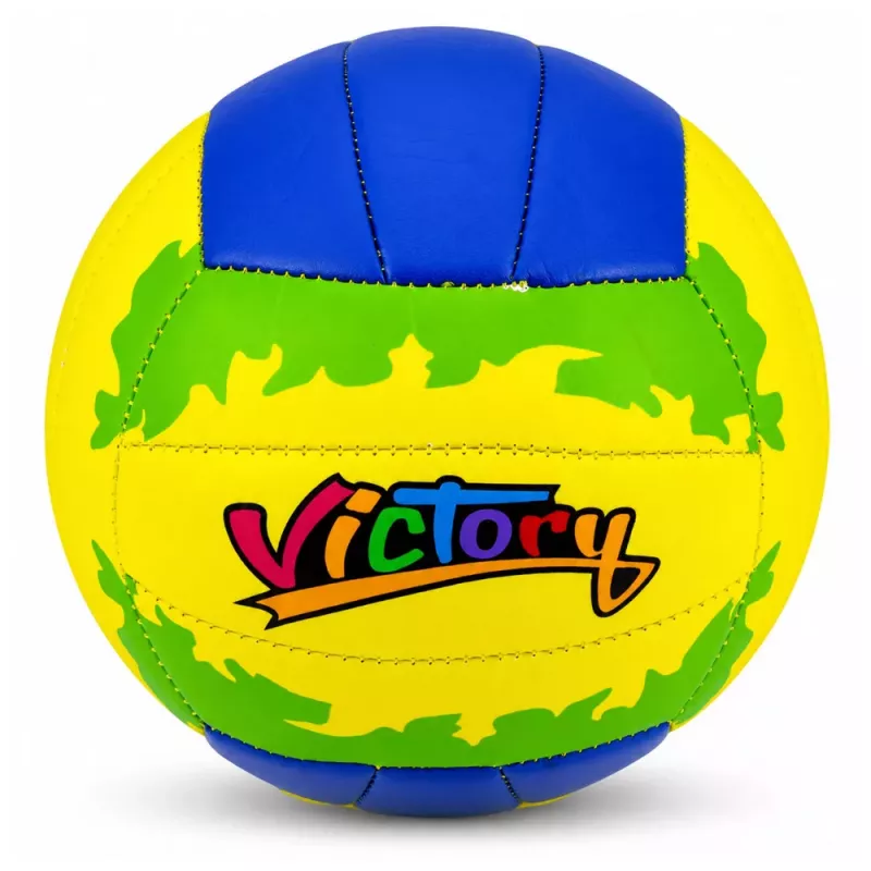LEAN TOYS lentopallon harjoituspallo, keltainen ja sininen, 22 cm, koko 5