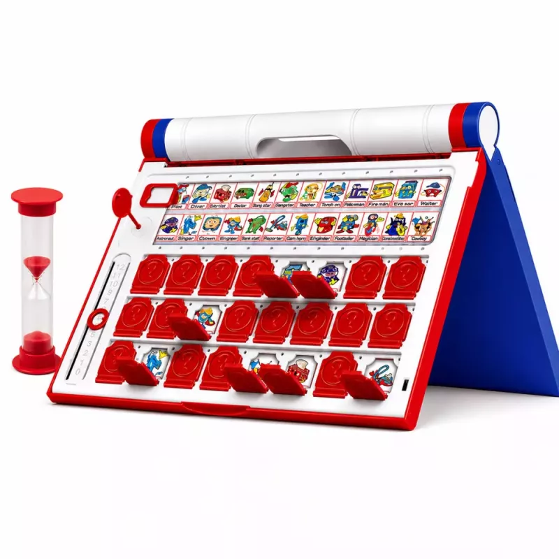 LEAN TOYS Memory Game Guess Who on Time kannettava tiimalasi lautapeli