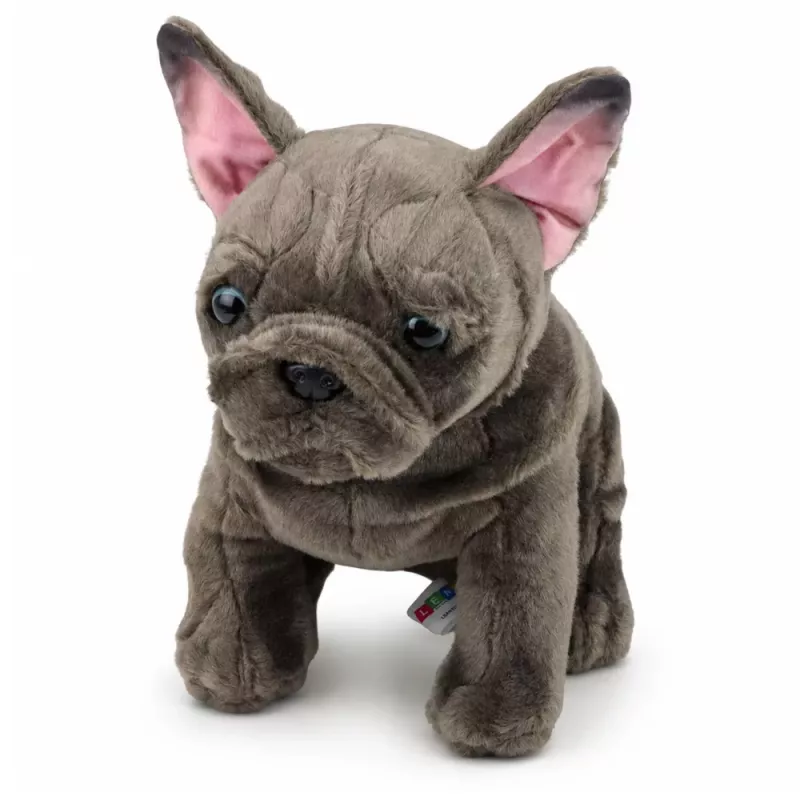 LEAN TOYS pehmolelu ranskanbulldoggi ruskea 22 cm