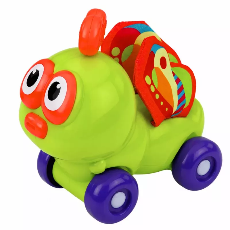 LEAN TOYS interaktiivinen mehiläinen sensorinen auto-lelu taaperoille vihreä