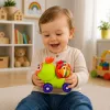 LEAN TOYS interaktiivinen mehiläinen sensorinen auto-lelu taaperoille vihreä