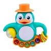 LEAN TOYS interaktiivinen lelu pingviini piano rumpu helmet helistinpallo