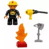 LEAN TOYS paloauto moottoroitu paloauto palomiehen hahmo rakennuspalikkasetti