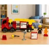 LEAN TOYS paloauto moottoroitu paloauto palomiehen hahmo rakennuspalikkasetti