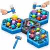 LEAN TOYS whack-a-mole olennot arcade-peli 3 pelaajalle, 3 tilaa, hehkuvat vasara