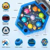 LEAN TOYS whack-a-mole olennot arcade-peli 3 pelaajalle, 3 tilaa, hehkuvat vasara